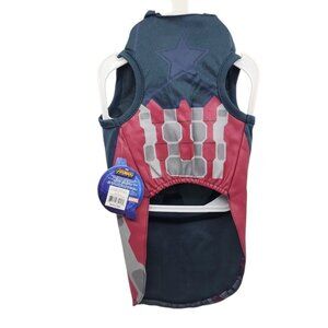 Marvel Captain America Dog Costume Hooded Halloween Avengers Infinity Size Large